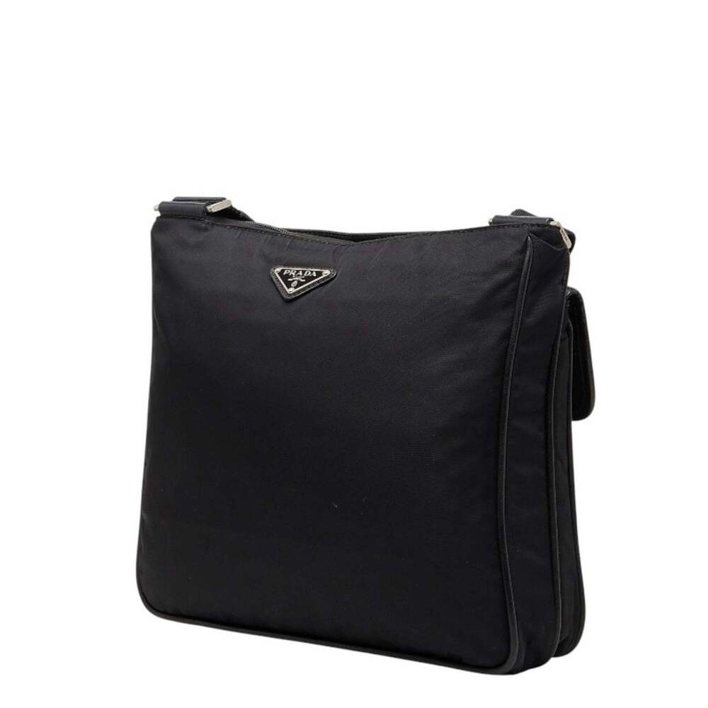 PRADA Black Leather Shoulder Bag - Picture 2 of 11